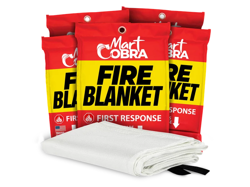 5-pack Mart Cobra Fire Blanket bundle — Most Popular