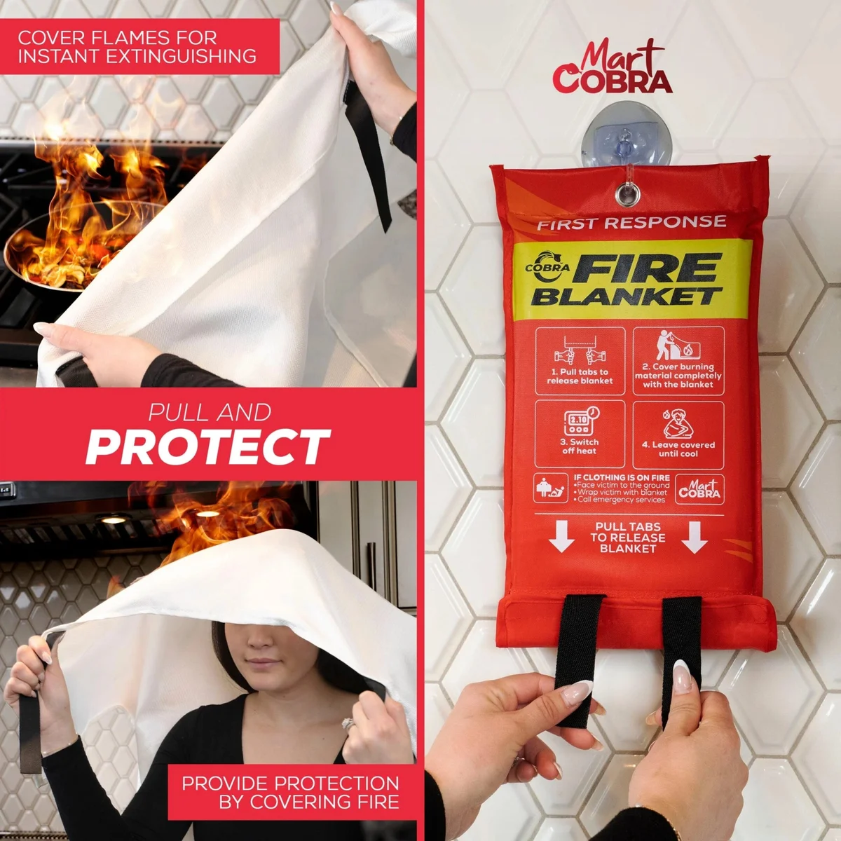 How to use a fire blanket — Pull, Cover, Done in 3 steps